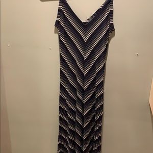 Maxi dress soft and stretchy adjustable straps.